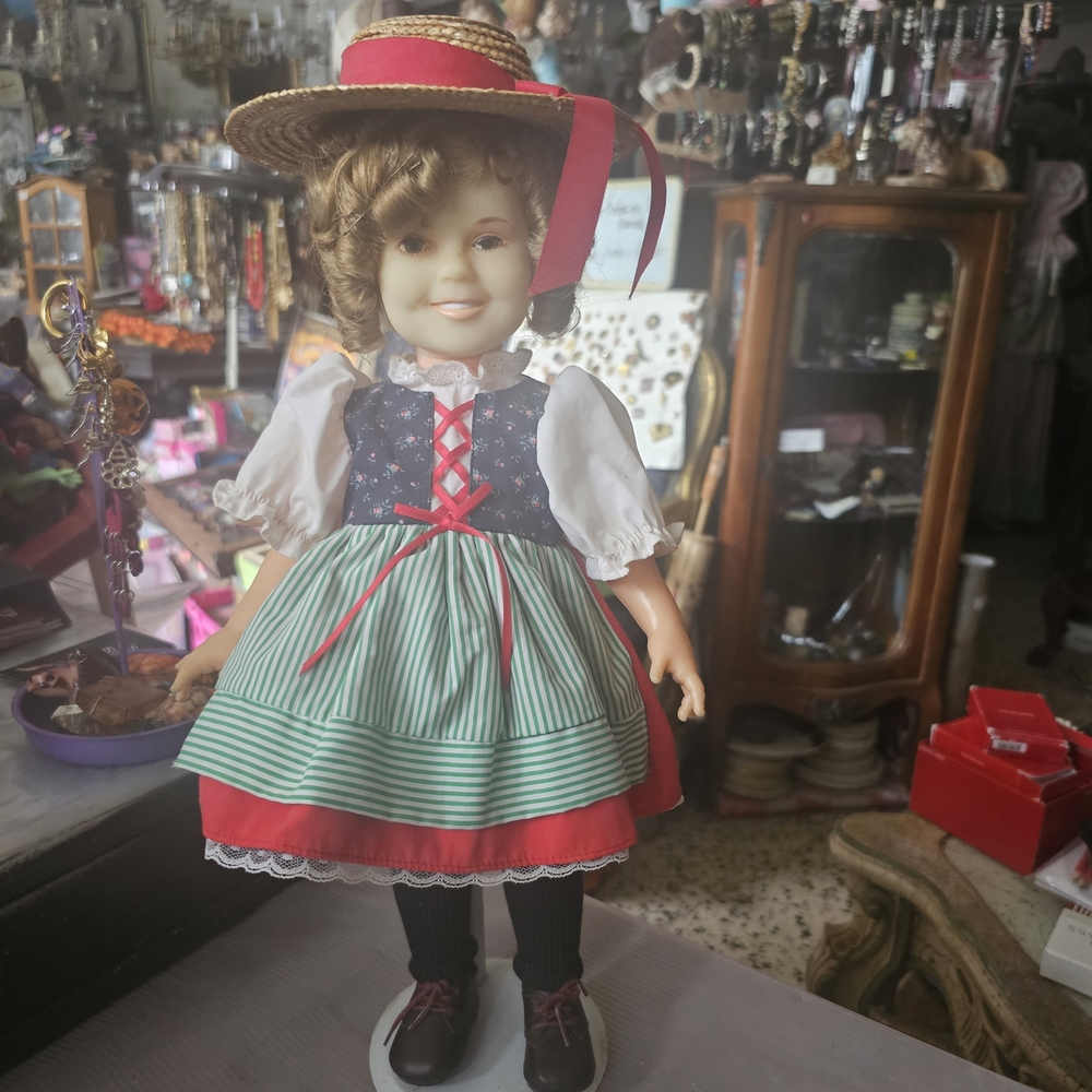 Shirley Temple Two Tone Vintage-Style Girls' Doll in Traditional Dress